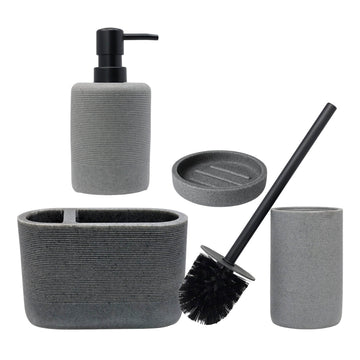 Soap Dispenser & Toothbrush Holder with Toilet Brush Holder