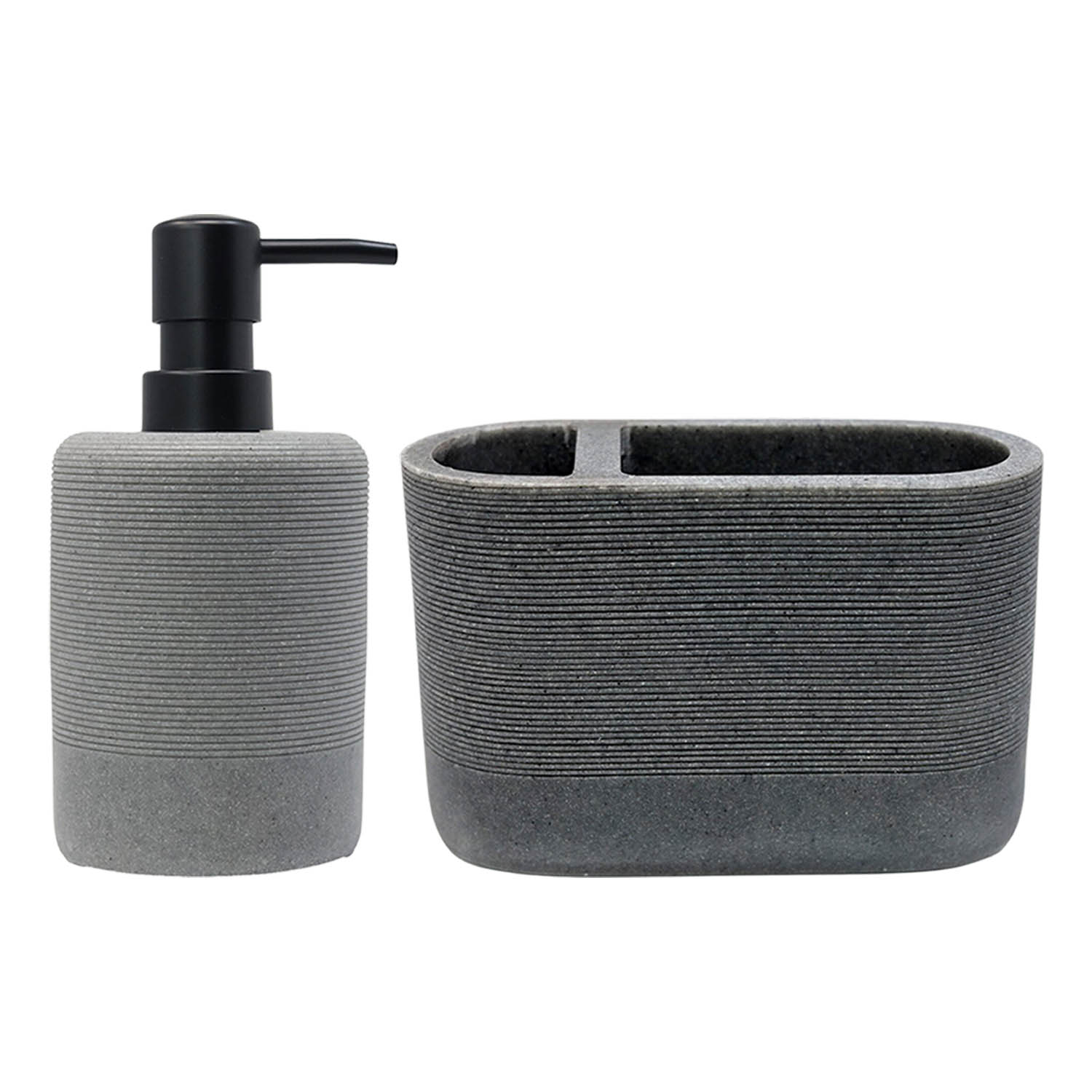 Liquid Soap Shampoo Lotion Dispenser & Toothbrush Holder