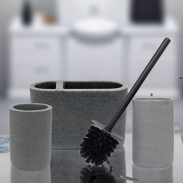 Dual Toothbrush & Tumbler Holder with Toilet Brush