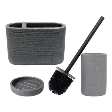 Toothbrush Holder & Soap Dish with Toilet Brush Holder