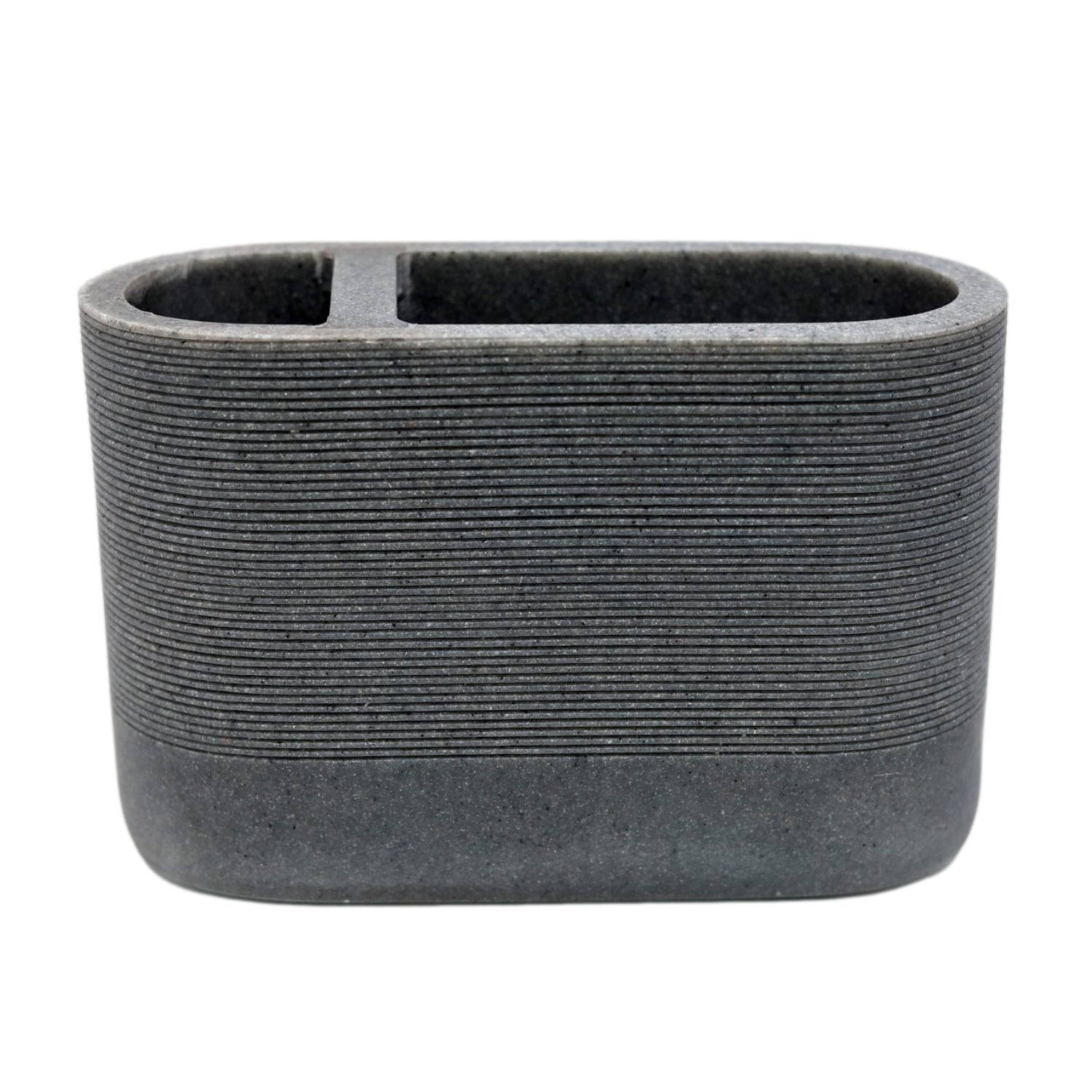 Blue Canyon Grey Dual Toothbrush & Toothpaste Holder