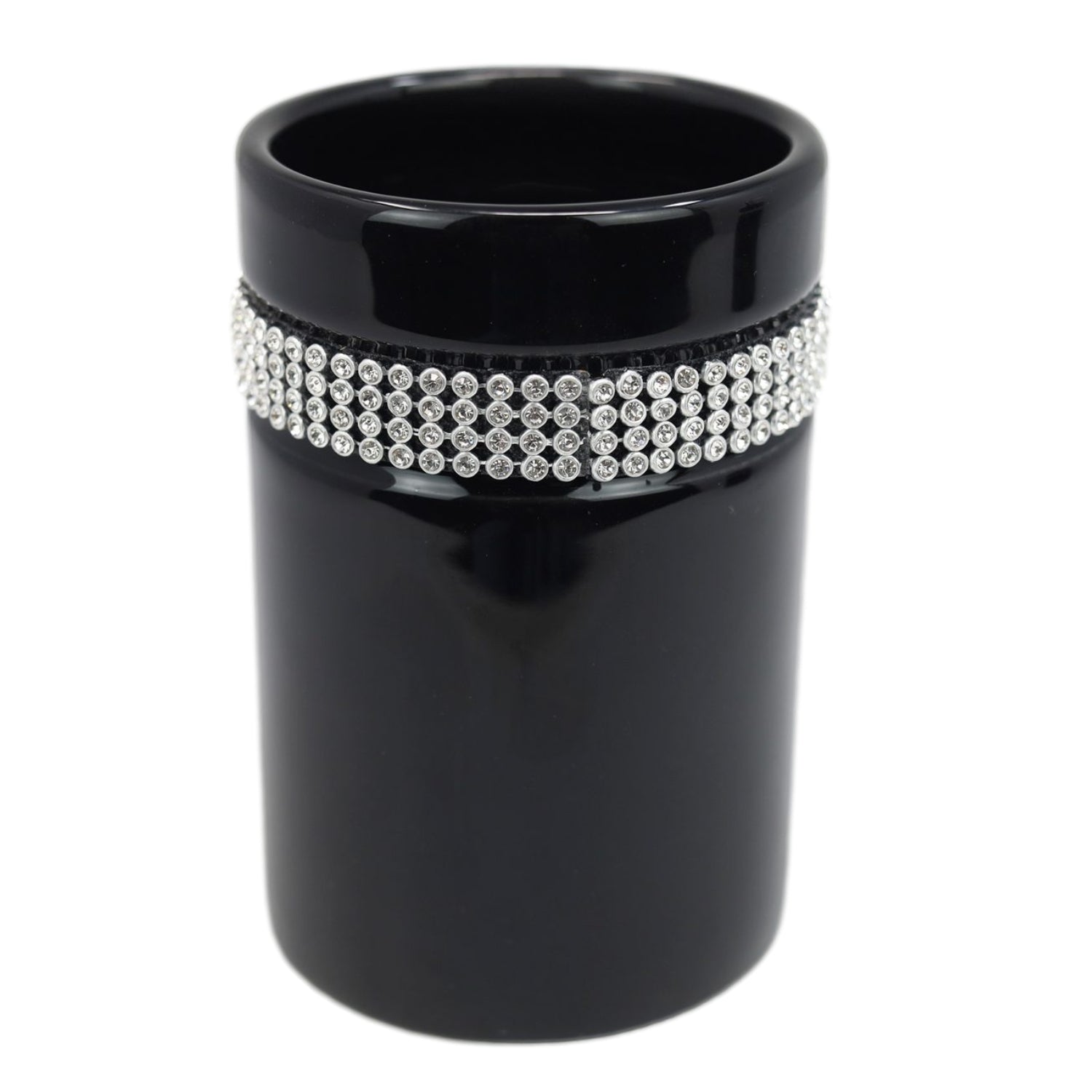 Blue Canyon Black Diamante Band Bathroom Tumbler