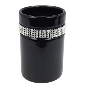 Blue Canyon Black Diamante Band Bathroom Tumbler