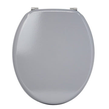 Blue Canyon Grey Wooden Toilet Seat With Lid