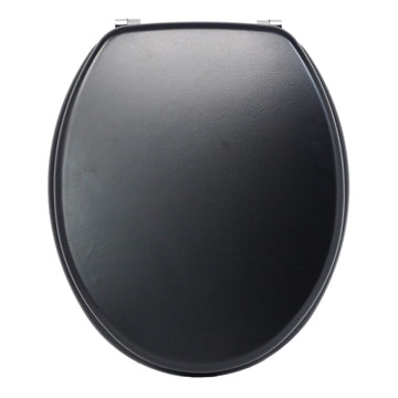 Blue Canyon Black Wooden Toilet Seat With Lid