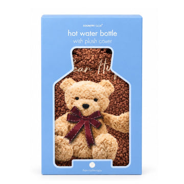 Teddy Bear Hot Water Bottle Neck Body Shoulder Warmer + Plush Cover