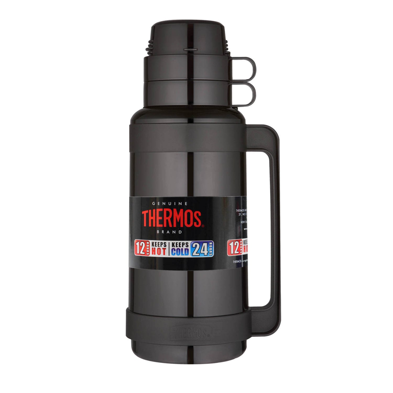 Thermos Mondial 1 Litre Vacuum Flask Black