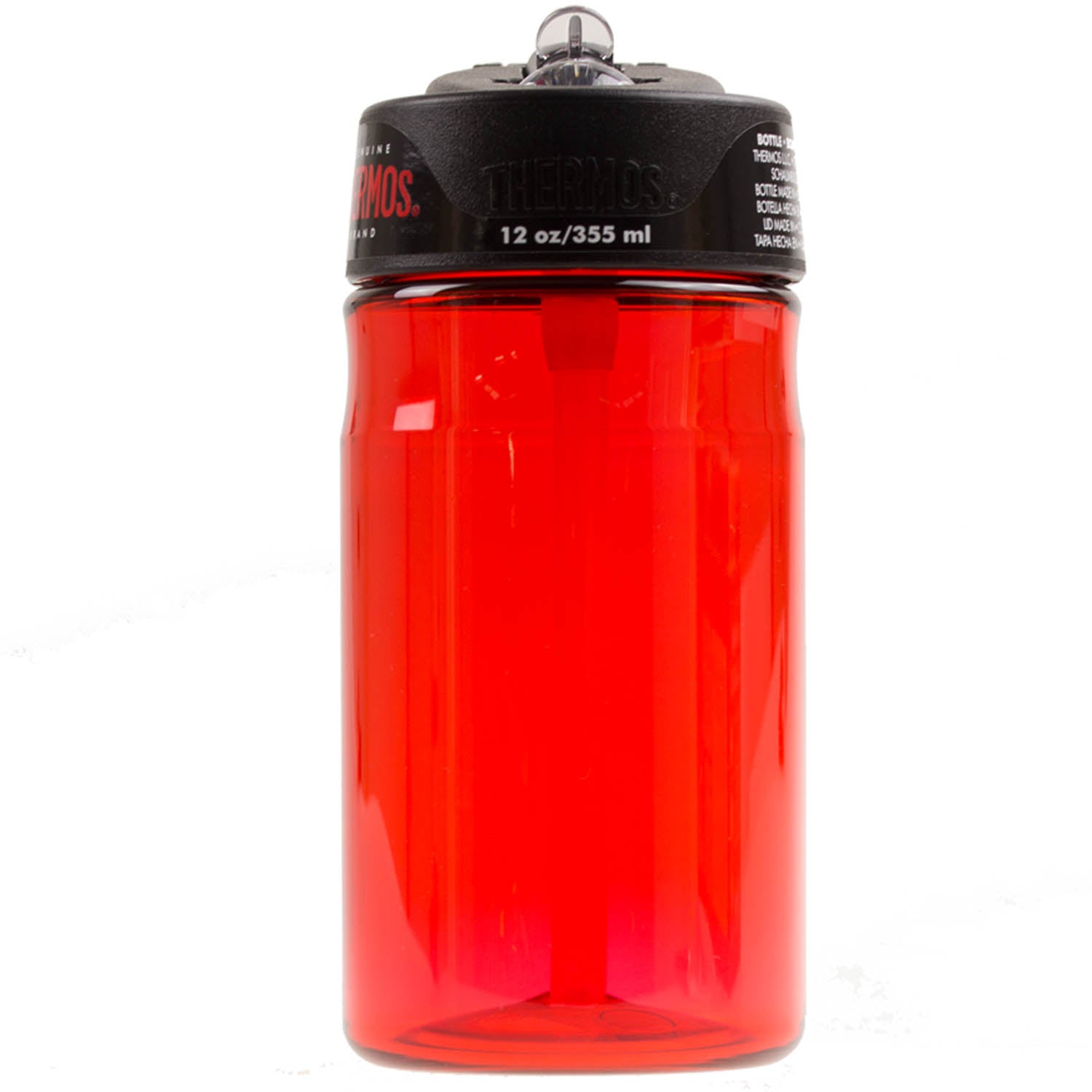 Thermos 355ml Red Hydration Bottle With Straw