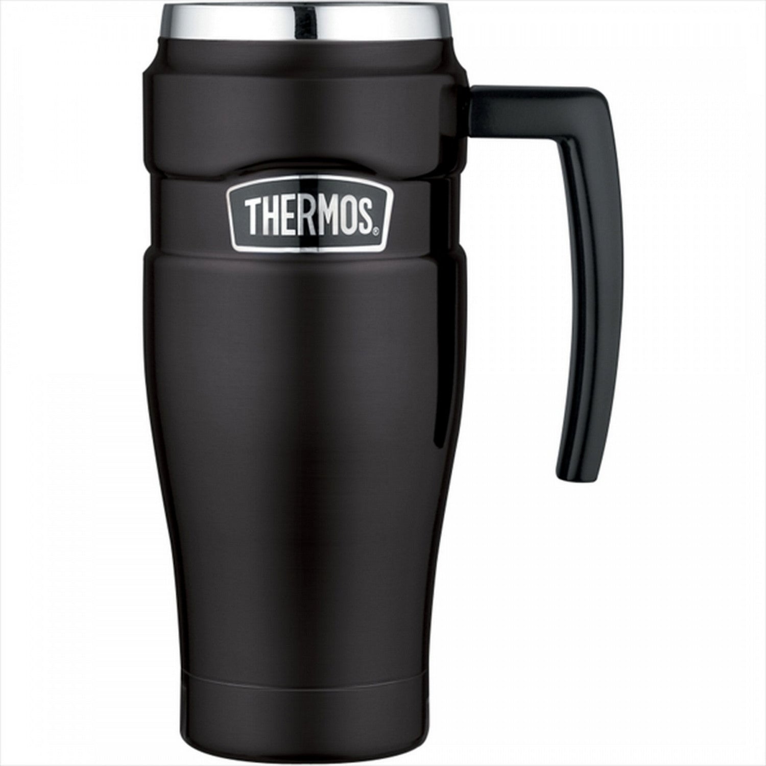 Thermos 470ml Black Vacuum Flask with Handle