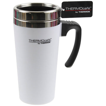Thermos 425ml White Non-spill Insulated ThermoCafé Travel Mug
