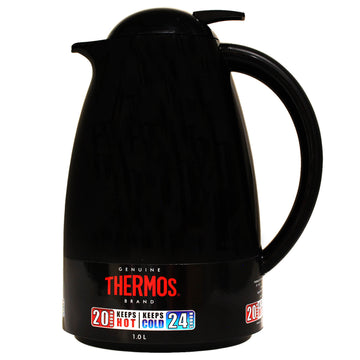 1 Litre Black Glass Lined Insulated Coffee Pot Carafe