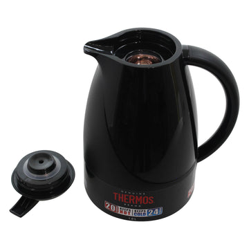 1 Litre Black Glass Lined Insulated Coffee Pot Carafe