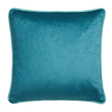 Laurence Llewelyn Bowen LLB Birds Velvet Piped Edge Cushion Cover 43x43cm - Blue