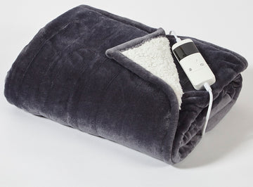 85W Large Electric Heated Throw with 10 Heat Settings