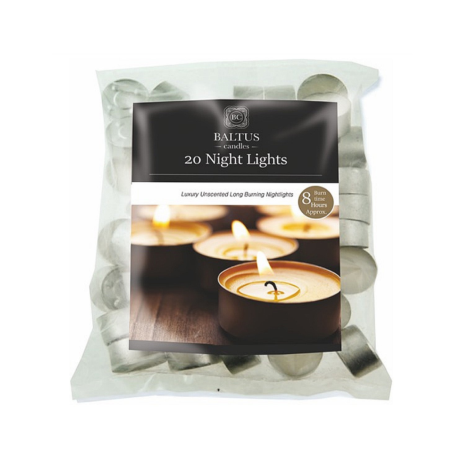 20pcs Baltus Luxury Unscented Tea Light Candles