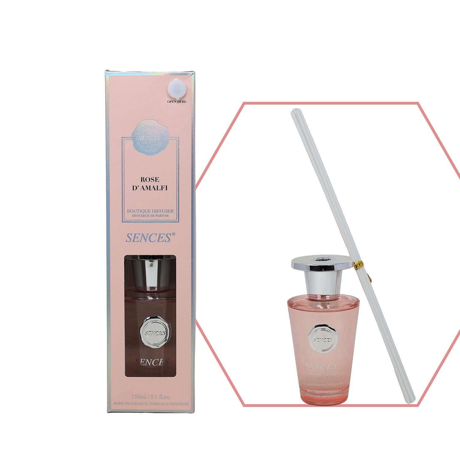 Baltus Reed Diffuser 150ml Sences Rose D'Amalfi