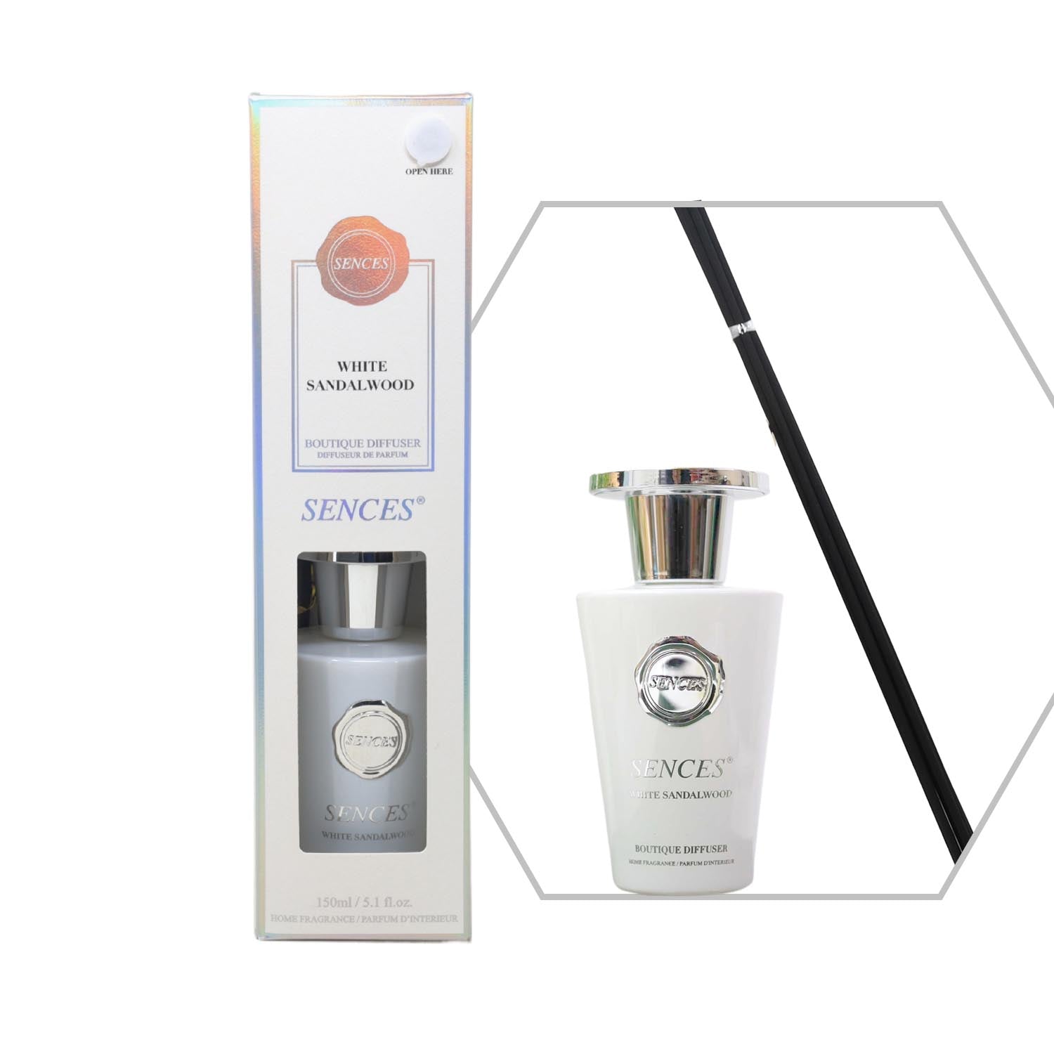 Baltus Sences 150ml White Sandalwood Reed Diffuser