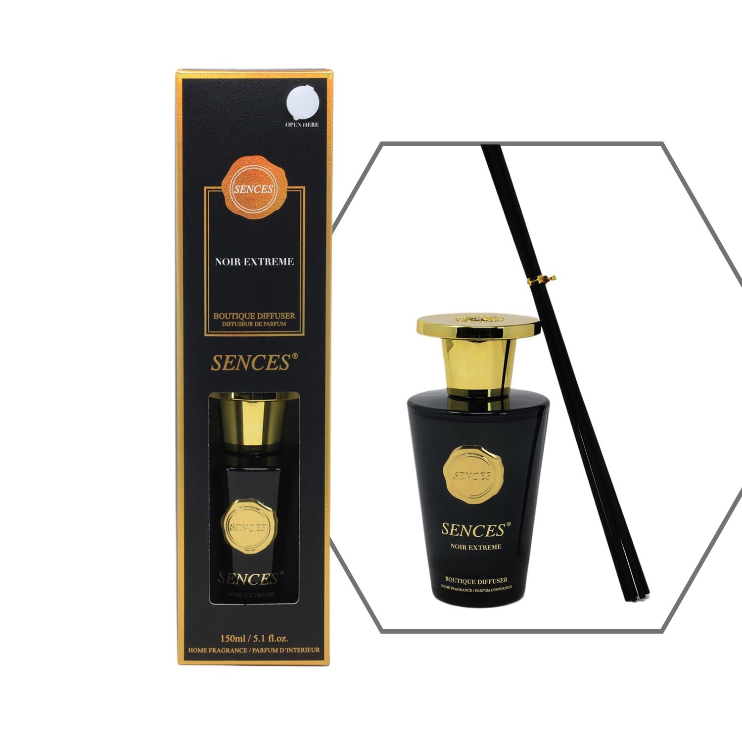 Baltus Sences 150ml Noir Extreme Reed Diffuser