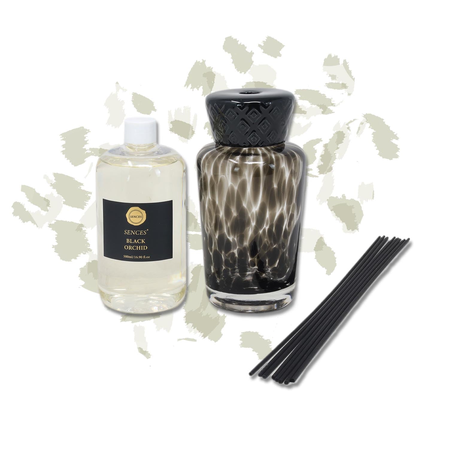 Baltus Sences 500ml Animal Print Black Orchid  Reed Diffuser
