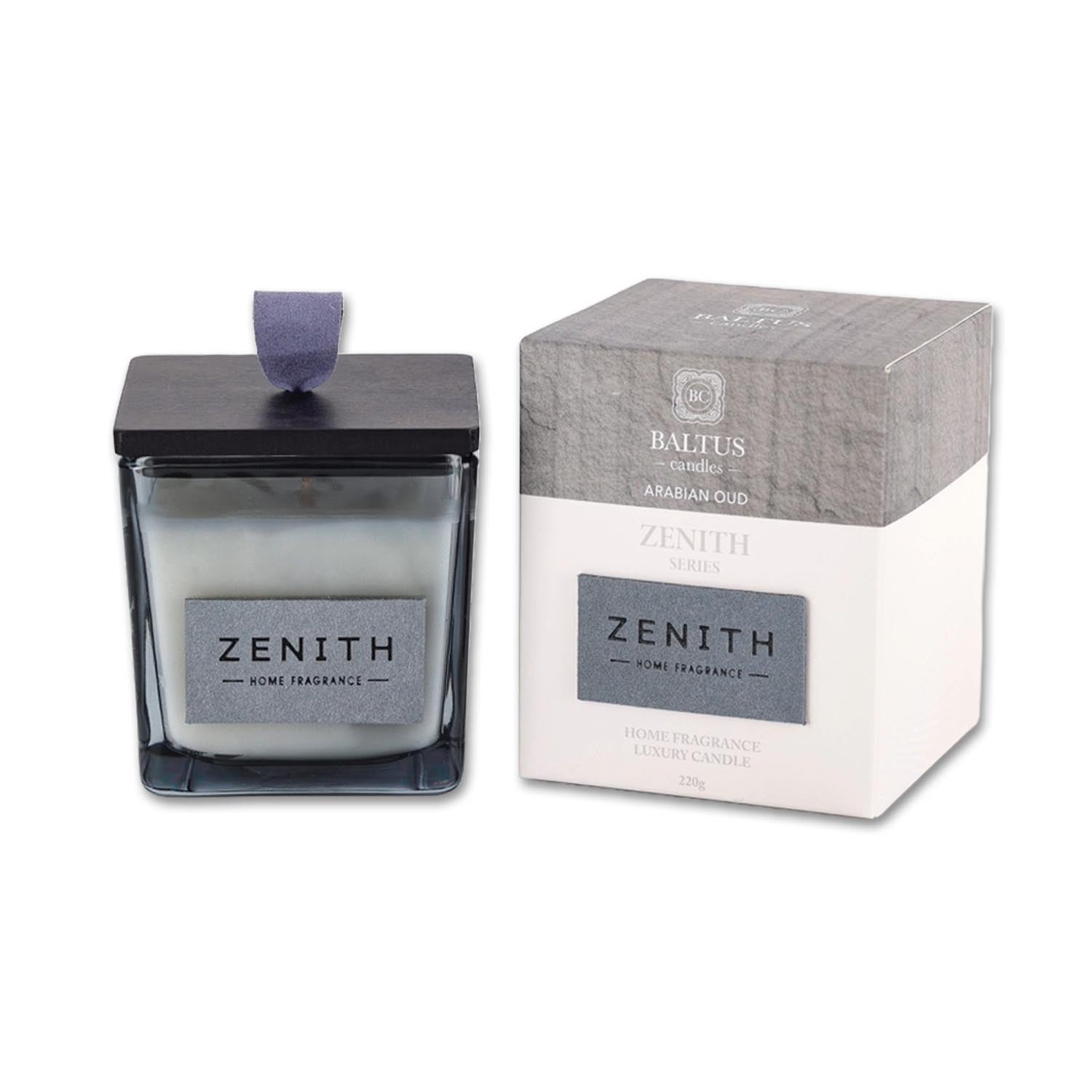 Baltus Zenith Series 220g Sences Scented Candle Jar Arabian Oud