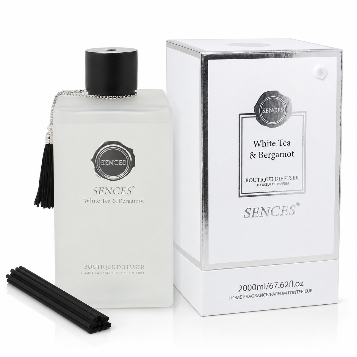 2000ml Baltus Sences White Tea & Bergamot Reed Diffuser