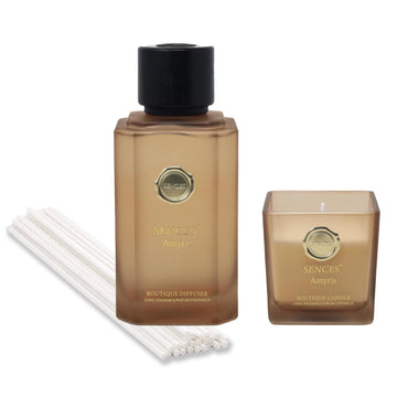 Baltus Reed Diffuser & Scented Candle Amyris Fragrance Gift Set
