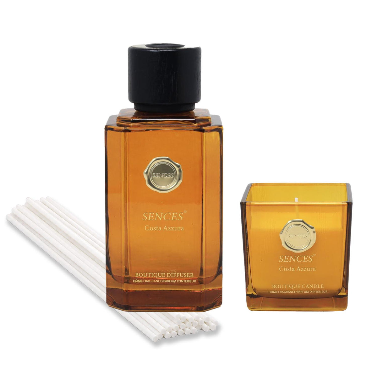 Baltus Reed Diffuser & Scented Candle Costa Azzura Fragrance Gift Set