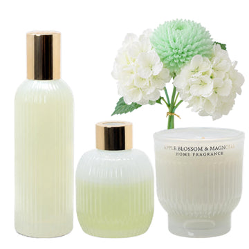 Baltus 3Pc Diffuser Room Spray & Candle Flowerbomb Apple Blossom Magnolia Gift Set