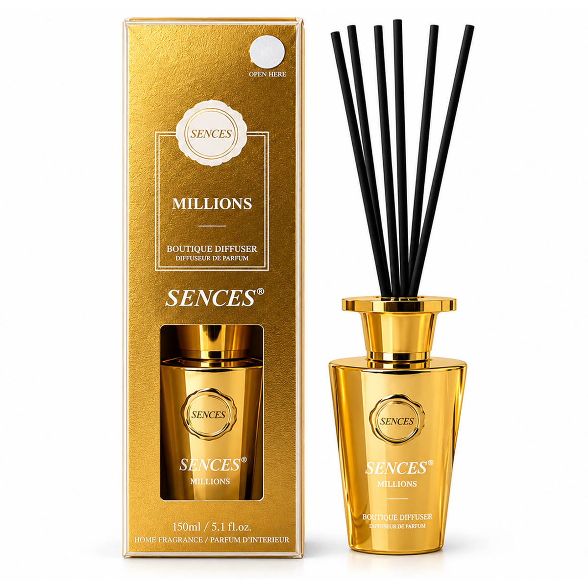 150ml Baltus Sences Luxury Millions Reed Diffuser