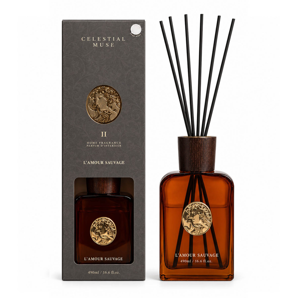 490ml Baltus Sences Luxury L'Amour Sauvage Reed Diffuser