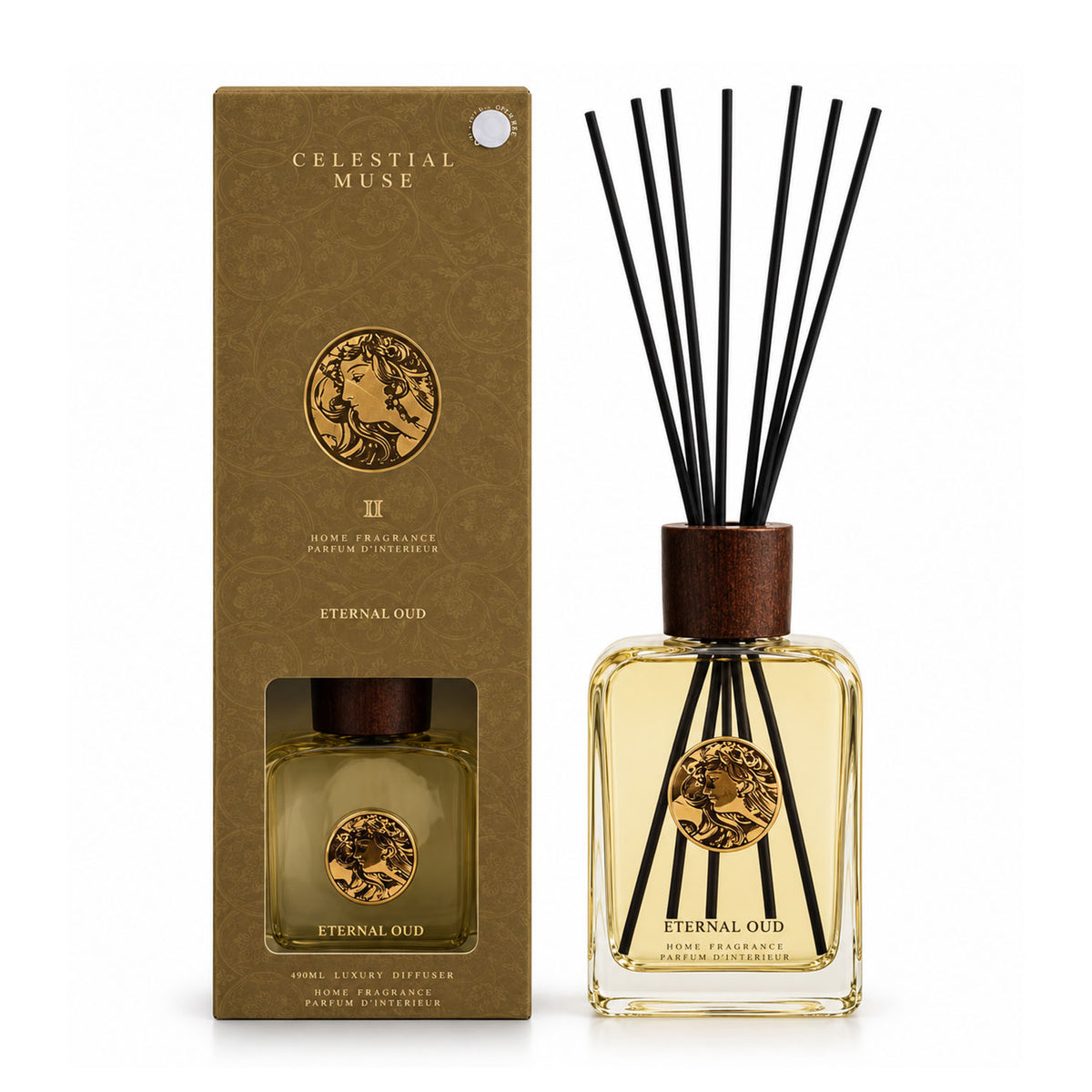 490ml Baltus Sences Luxury Eternal Oud Reed Diffuser