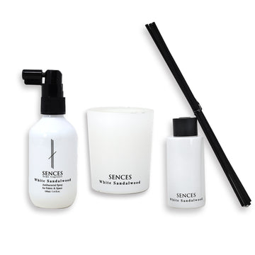 Luxury Fragrance White Sandalwood Reed Diffuser Gift Set