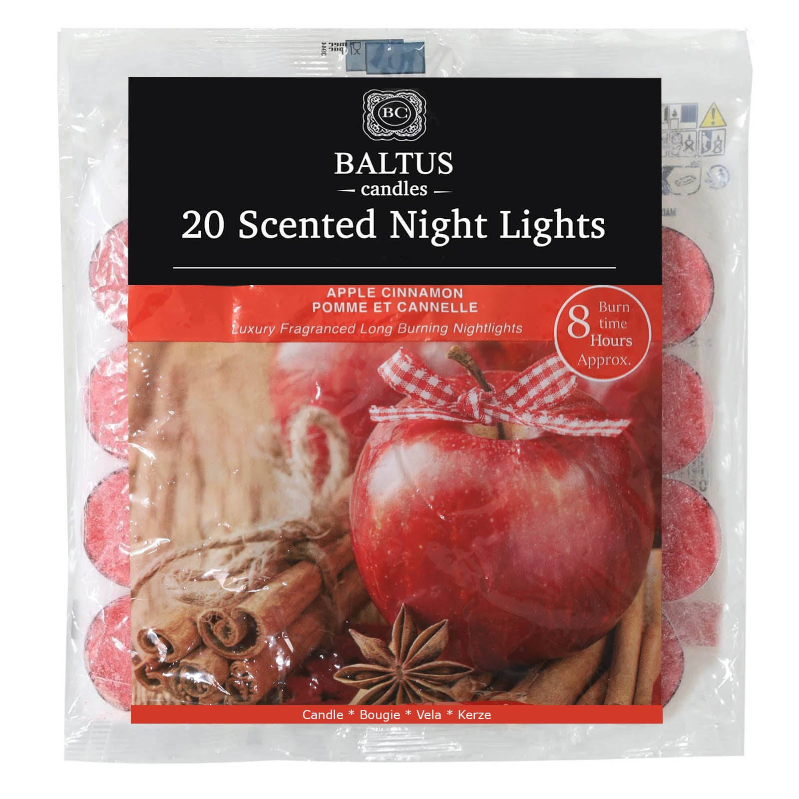 20pc Baltus Scented Tealight Candles Apple Cinnamon