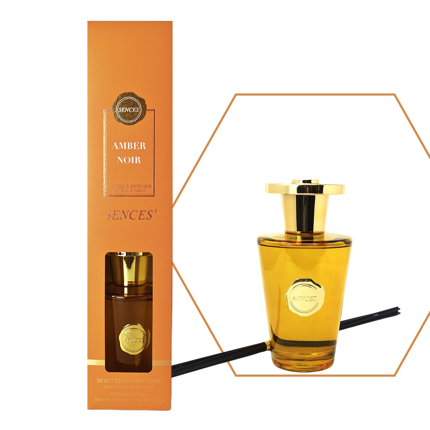 Baltus Reed Diffuser 1000ml Sences Amber Noir