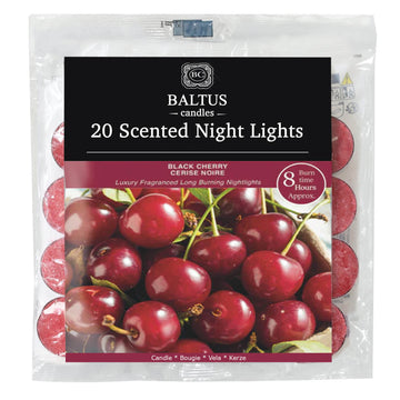 20pc Baltus Scented Tealight Candles Black Cherry