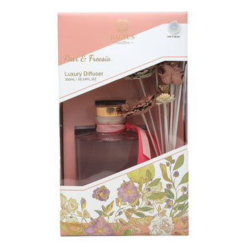 Baltus Luxury Reed Diffuser 300ml Faux Flower Pear & Freesia