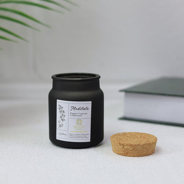 152grams Baltus Pepper Cypress Cedarwood Apothecary Candle Jar