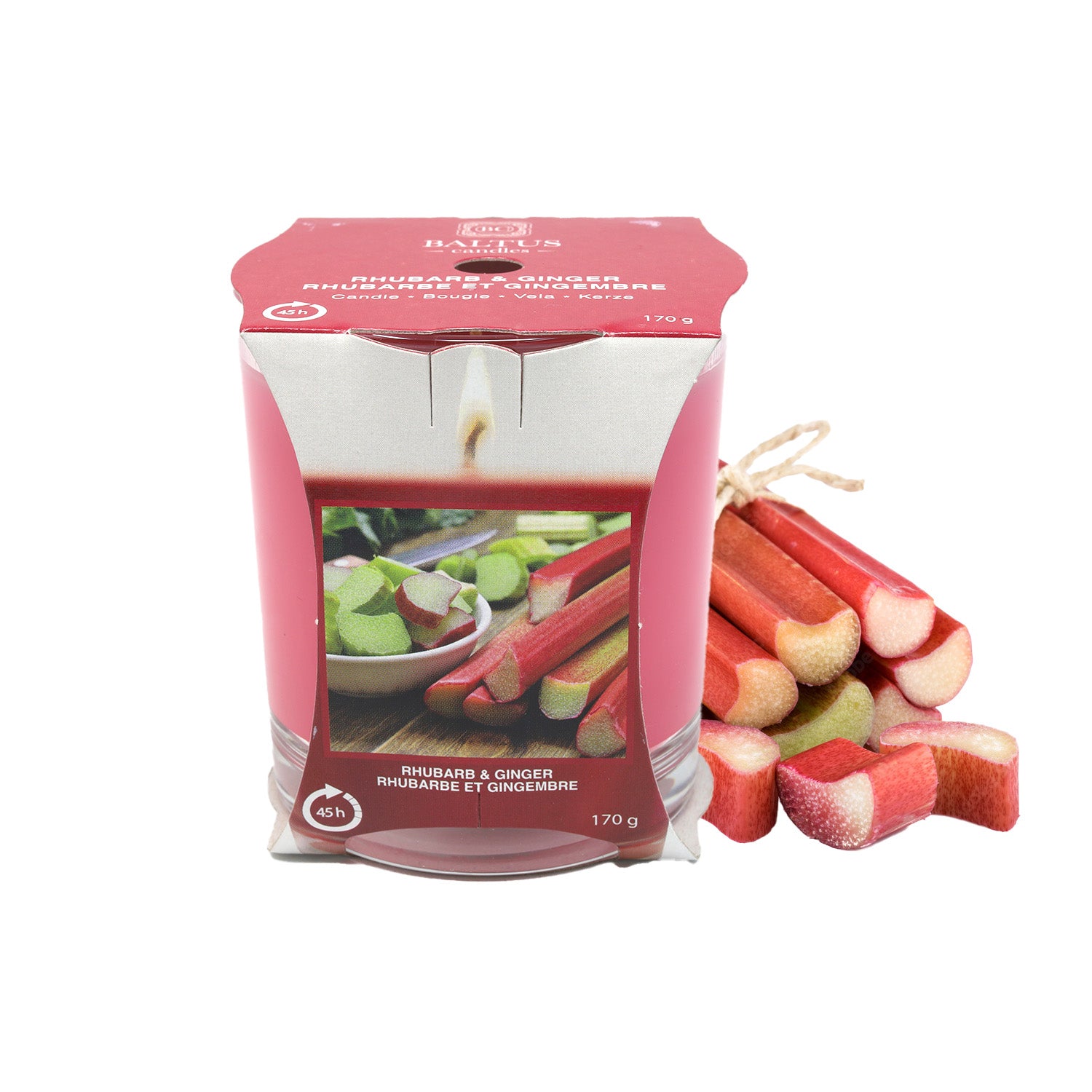 170g Baltus Rhubarb & Ginger Scented Candle