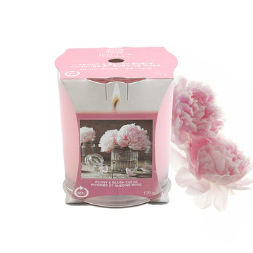 170g Baltus Peony & Blush Suede Scented Candle