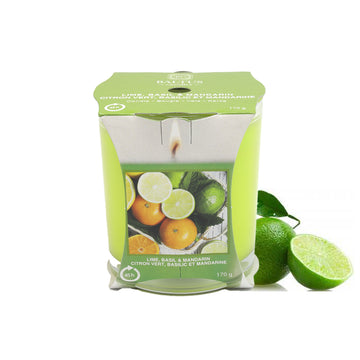 170g Lime, Basil & Mandarin Scented Candle