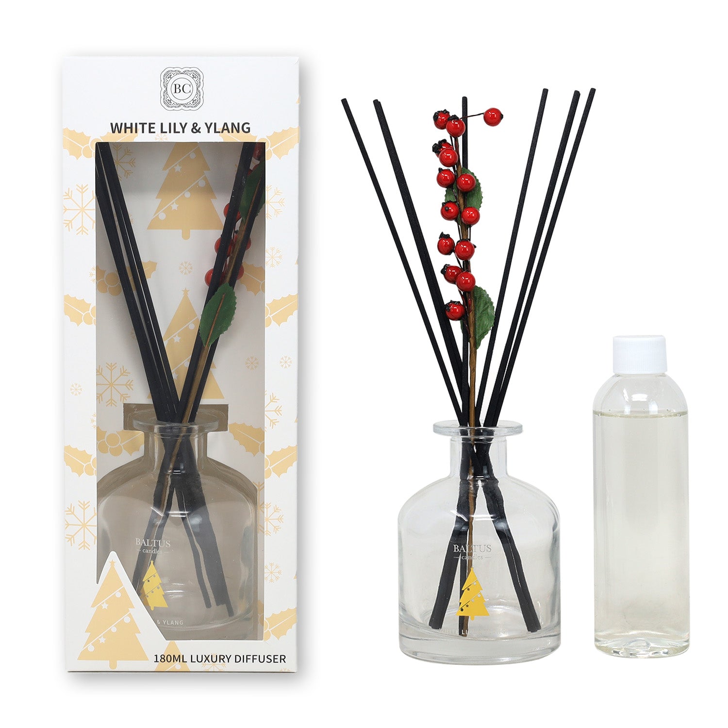 Baltus Reed Diffuser 180ml White Lily Ylang Ylang