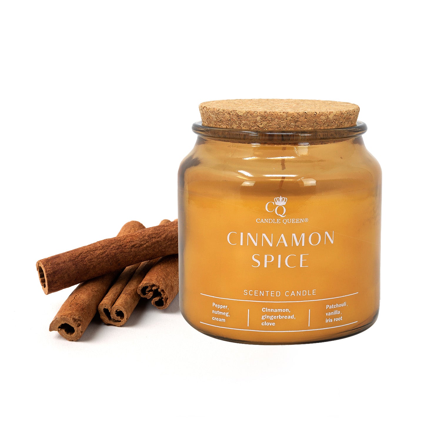 390g Baltus Scented Candle Queen Cinnamon Spice Single Wick Jar