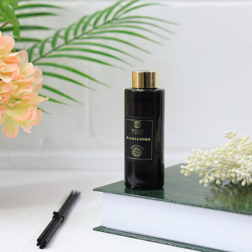 Baltus Reed Diffuser 90ml Sences Scented Wick Black Leather