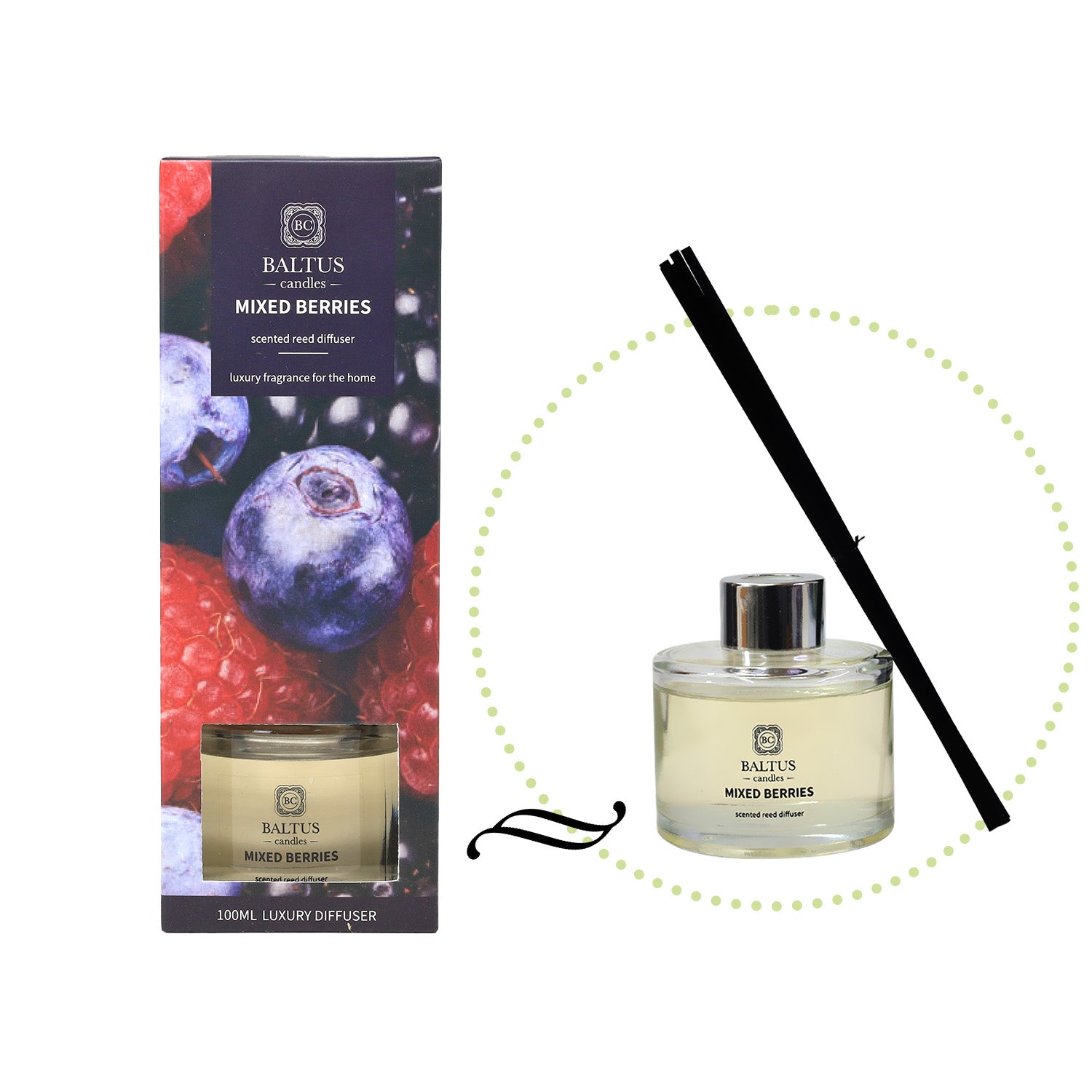 Baltus 100ml Mixed Berries Scented Diffuser