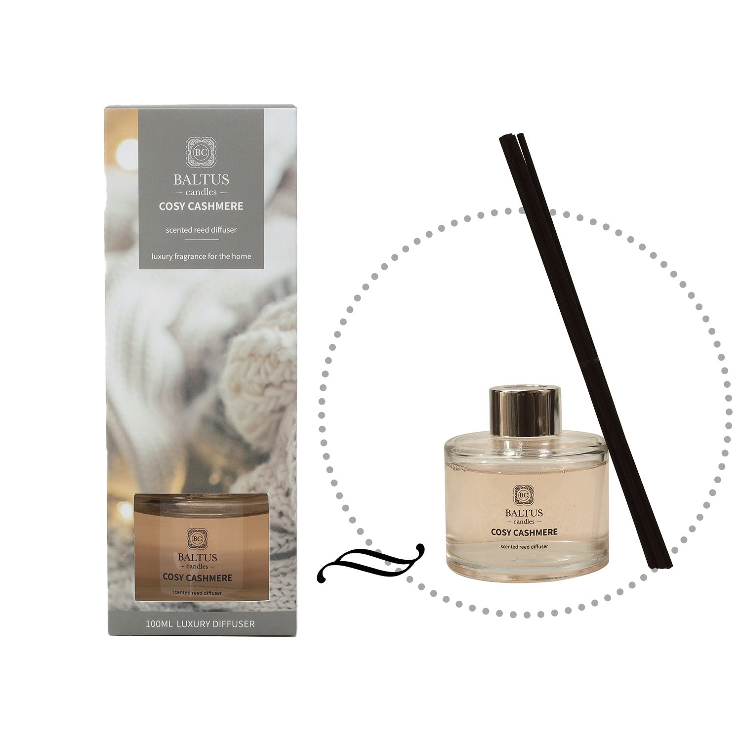 Baltus 100ml Cosy Cashmere Scented Diffuser