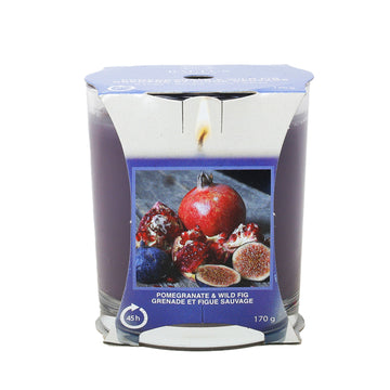 170g Baltus Pomegranate & Wild Fig Single Wick Scented Candle Jar