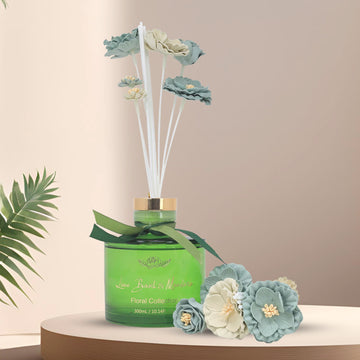 Baltus Luxury Reed Diffuser 300ml Faux Flower Lime Basil & Mandarin