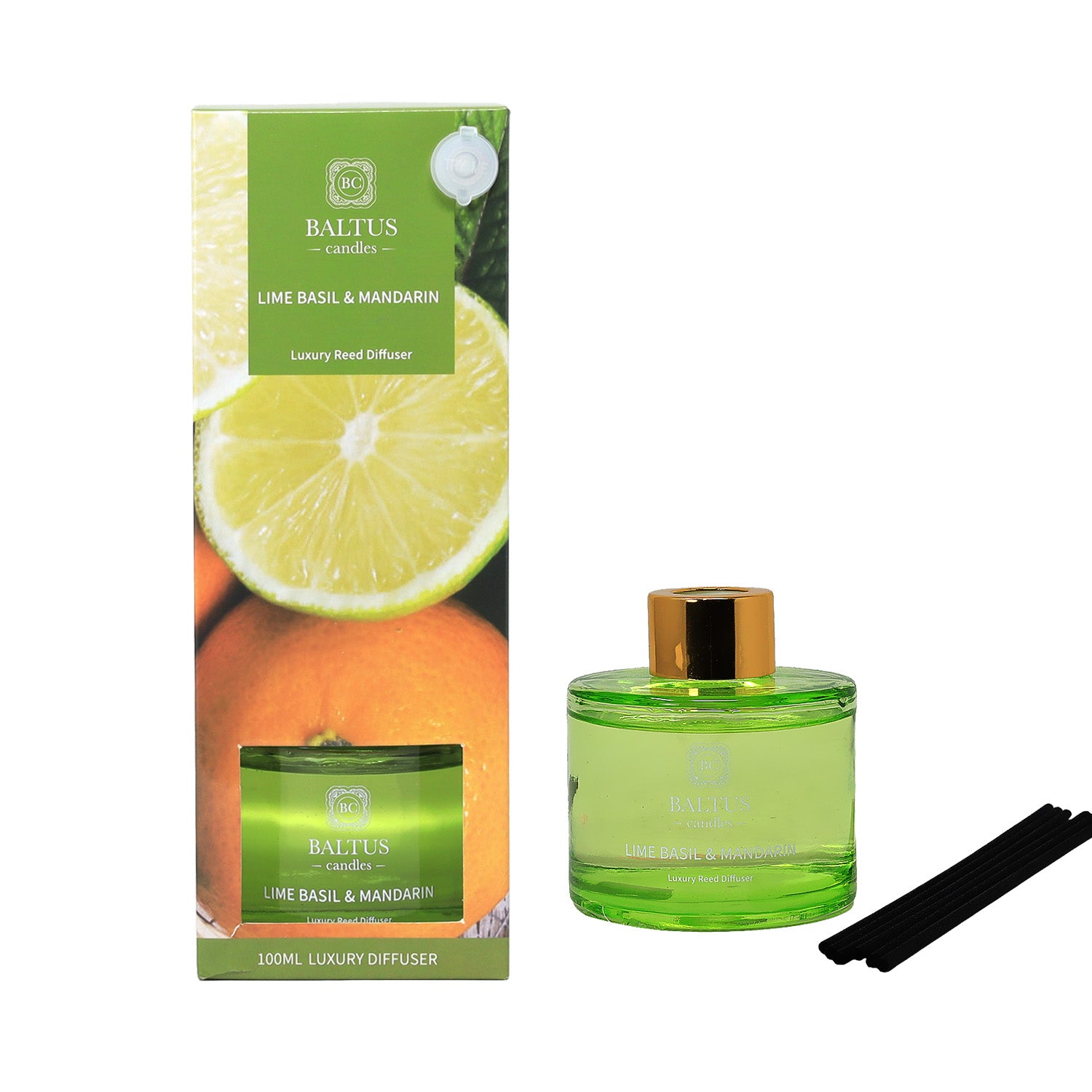 Baltus Reed Diffuser 100ml Luxury Lime Basil & Mandarin