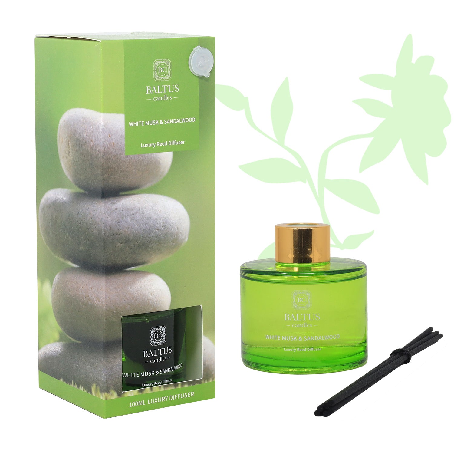 Baltus Reed Diffuser 100ml Luxury White Musk & Sandalwood