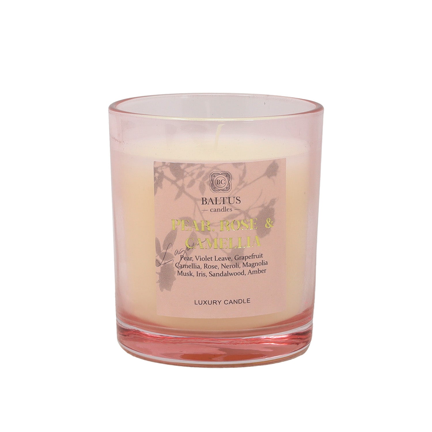 Baltus 135g Luxury Scented Candle - Pear Rose Camellia